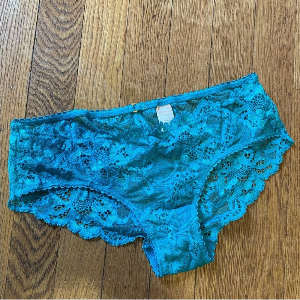 Victoria Secret Turquoise Lace Panty Size Small Victoria Secret Blue Lace Panty